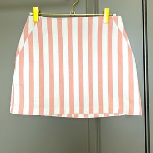 Forever 21 pink and white mini skirt